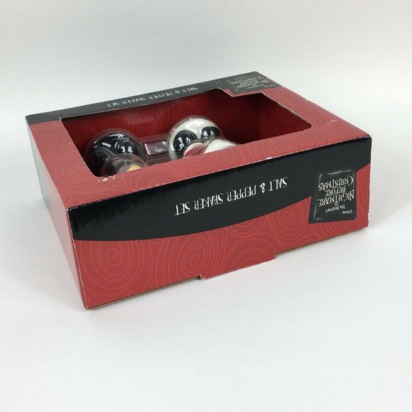 Disney The Nightmare Before Christmas Santa Jack Sally Salt Pepper Shakers New - Picture 11 of 12